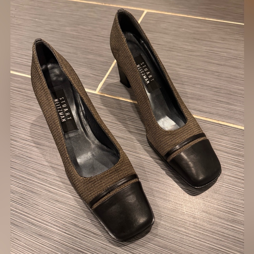 Vintage Stuart Weitzman Block Heel Secretary Style - image 1